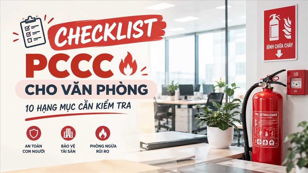 CHECKLIST PCCC CHO VĂN PHÒNG: 10 HẠNG MỤC CẦN KIỂM TRA